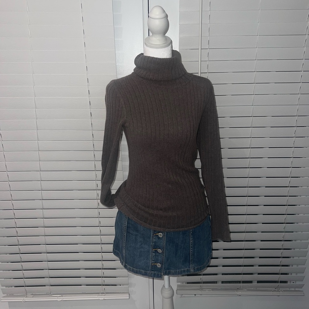Mondi Italian Cabincore Turtleneck Knit Sweater